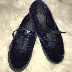 Blue velvet vans